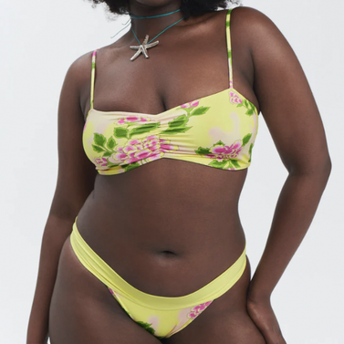 Cleo Floral Bralette Bikini Top