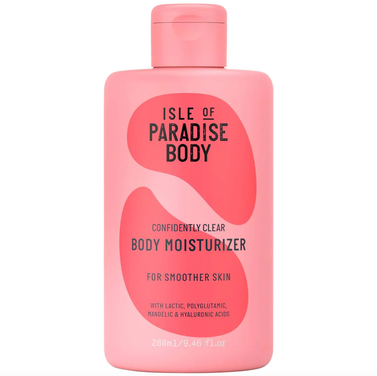 Isle of Paradise Confidently Clear Body Moisturizer with Lactic & Hyaluronic Acids