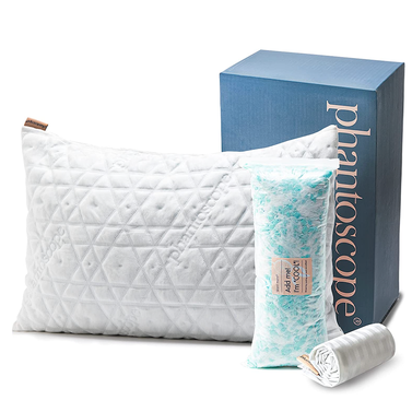 Phantoscope Cooling Memory Foam Pillow (Pack of 2)
