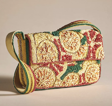 Anthropologie The Fiona Beaded Bag: Fruit Edition