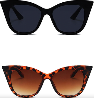 EASYHAUTE Square Cat Eye Sunglasses for Women