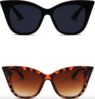 EASYHAUTE Square Cat Eye Sunglasses for Women
