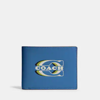 3 In 1 Wallet With Coach Stamp