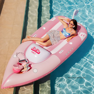 Barbie The Movie x FUNBOY Speed Boat Pool Float