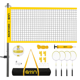 A11N Outdoor Volleyball and Badminton Combo Set