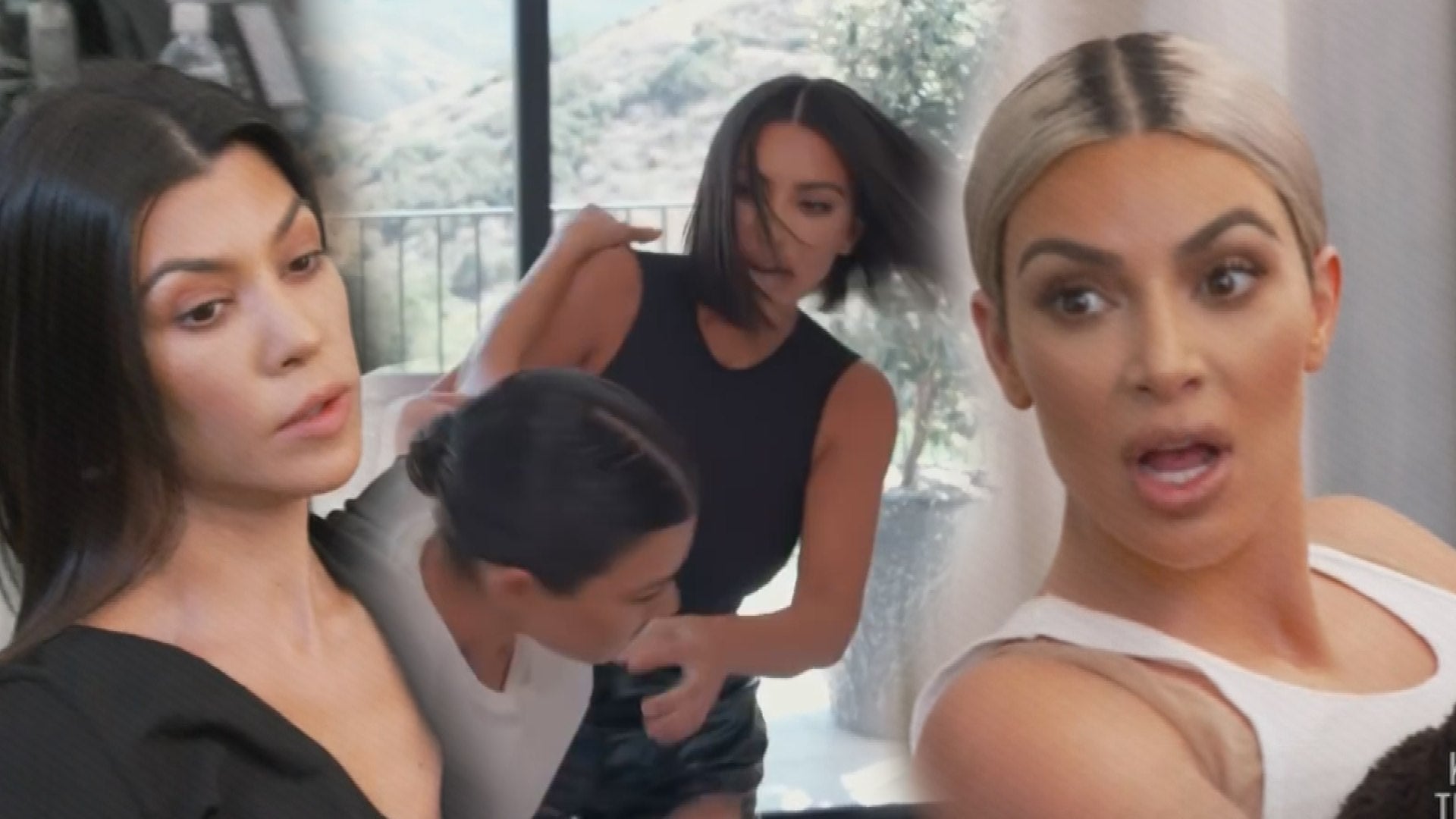Kim and Khloe Kardashian land in LA after Kourtney's Italian