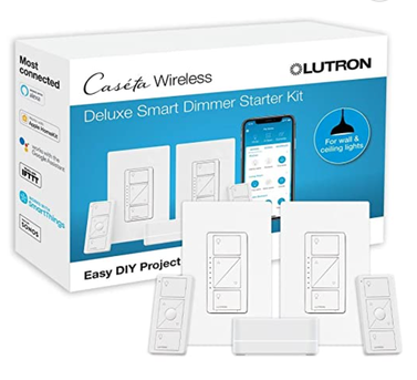Lutron Caseta Deluxe Smart Dimmer Switch Kit