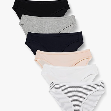  Hanes Womens ComfortFlex Fit Stretch Bikini Panties, Cooling  Microfiber Underwear, 6-Pack