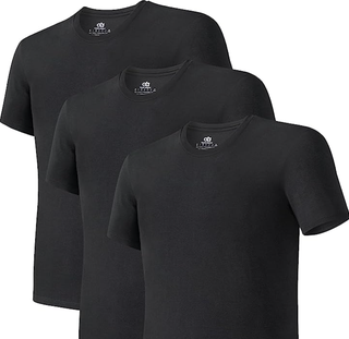DAVID ARCHY Men's Undershirt Bamboo Rayon Moisture-Wicking T-Shirts