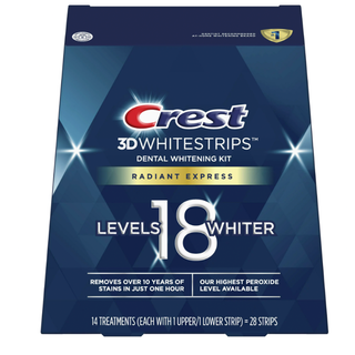 Crest 3DWhitestrips Radiant Express At-home Teeth Whitening Kit