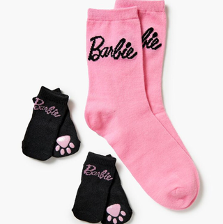 Forever 21 x Barbie Crew Socks & Pet Socks Set