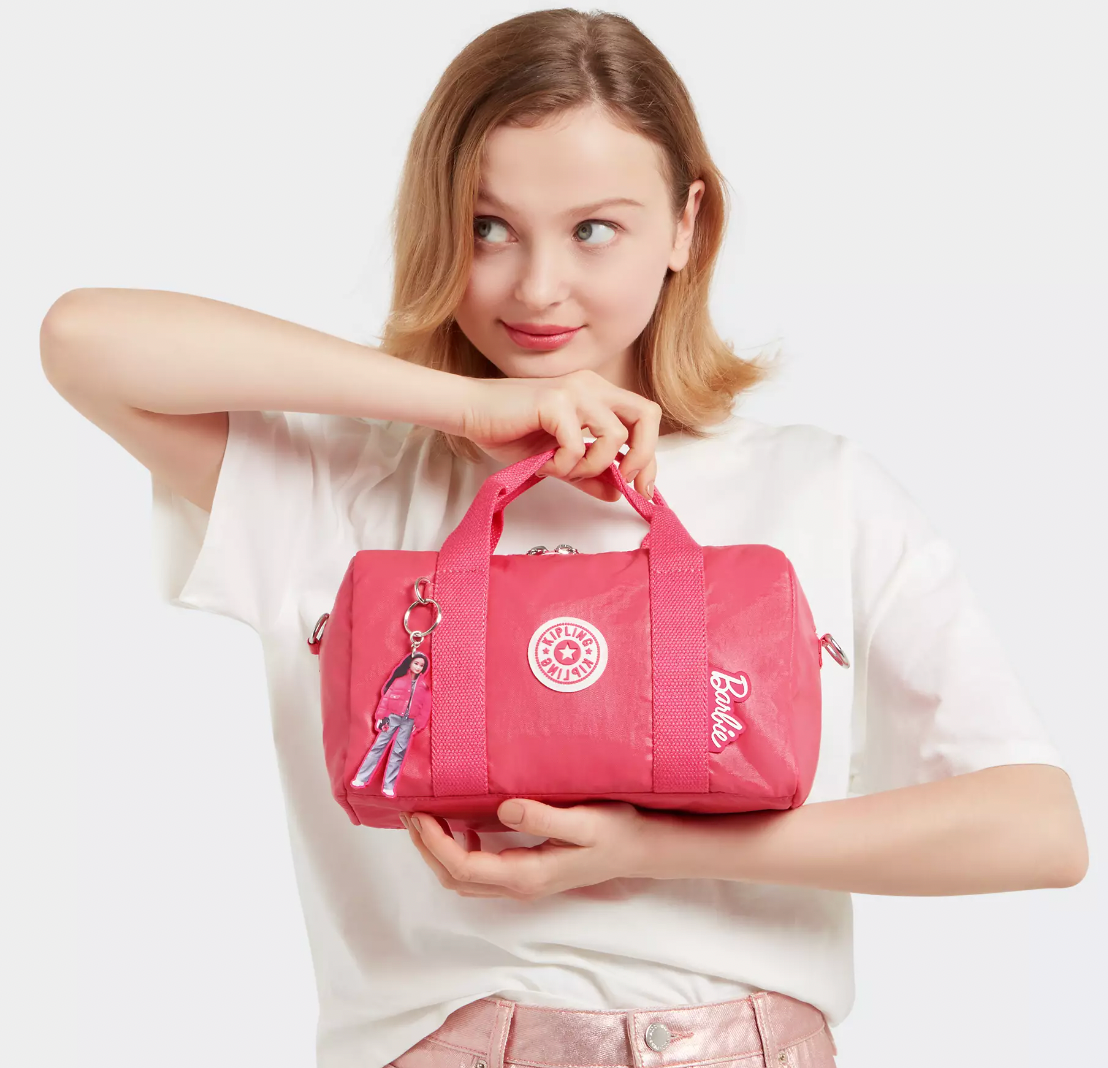 Barbie x Kipling Collab: Shop Barbiecore Luggage, Shoulder Bags,  Accessories and More for Summer 2023