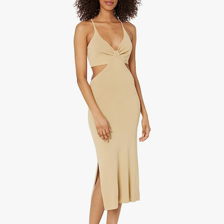 The Drop Women's Zuri Fitted Cut-Out Maxi Sweater Dress