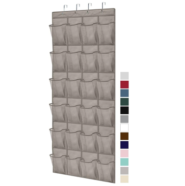 Gorilla Grip Large Over The Door Shoe Organizer With 24 Pockets