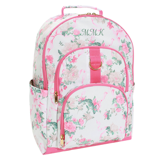 LoveShackFancy Pink Floral Ribbon Gear-Up Backpack