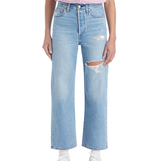 Levi's Ribcage Ripped High Waist Ankle Straight Leg Jeans