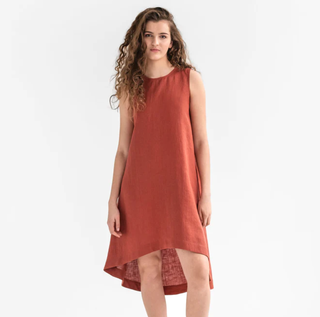 Royal Toscana Linen Dress in Clay