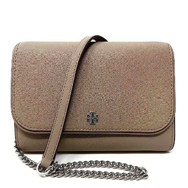 Tory Burch Emerson Chain Wallet Leather Cross Body Bag