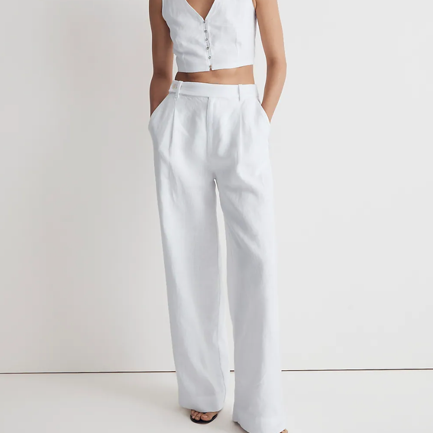 VEKDONE When Is Prime Day Cotton Linen Palazzo Pants Lighten Deals of The  Day