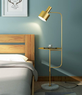 Creative Floor Lamp with a Table