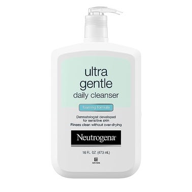 Neutrogena Ultra Gentle Foaming and Hydrating Face Wash for Sensitive Skin
