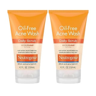 Neutrogena Oil-Free Acne Face Scrub, Twin Pack
