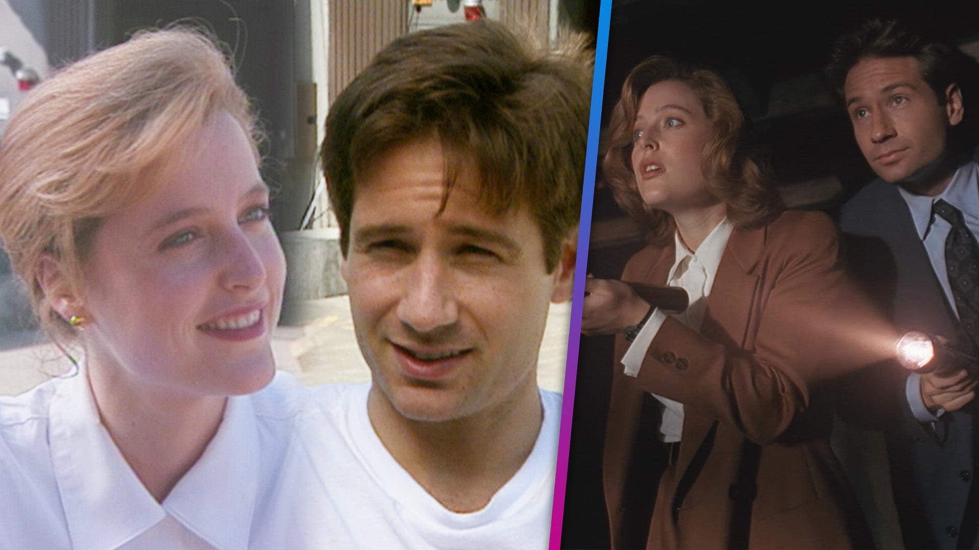 'The X-Files Turns 30! Gillian Anderson and David Duchovny's First  Interviews On Set (Flashback), image size:1920x1080
