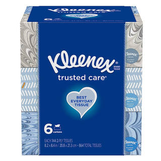 Kleenex Trusted Care Everyday Facial Tissues (6-Pack)
