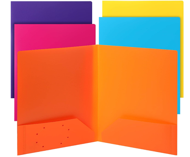 Mr. Pen- Plastic Folders with Pockets, 5