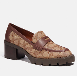 Coach Colleen Loafer In Signature Jacquard