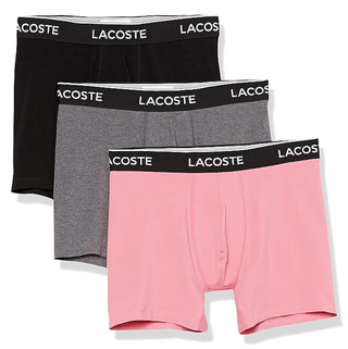 Lacoste Men's Casual Cotton Boxer Briefs (3-Pack)