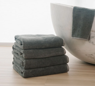 Cozy Earth Ribbed Terry Bath Towels