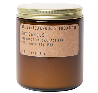 P.F. Candle Co. Teakwood & Tobacco Classic Standard Scented Soy Wax Candle