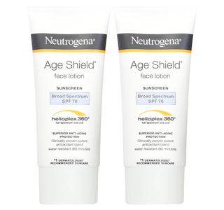 Neutrogena Age Shield Anti-Oxidant Face Lotion Sunscreen with Broad Spectrum SPF 70 (Pack of 2)