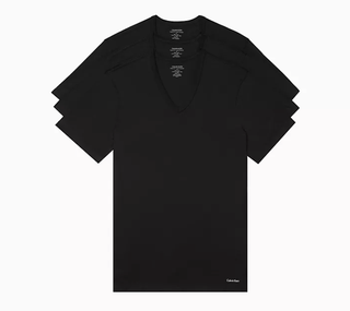 Calvin Klein Cotton Slim Fit 3-Pack V-Neck T-Shirt