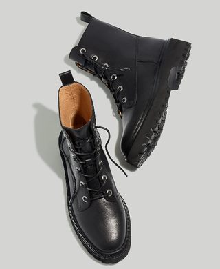 The Rayna Lace-Up Boot in Leather