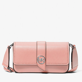 Michael Kors Women Leather Crossbody Handbag Bag Purse Shoulder Messenger  Pink
