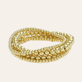 Pilas de pulseras de cuentas de 3 mm y 5 mm