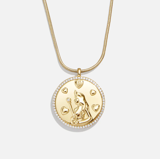Tarot 18K Gold Reversible Medallion Necklace