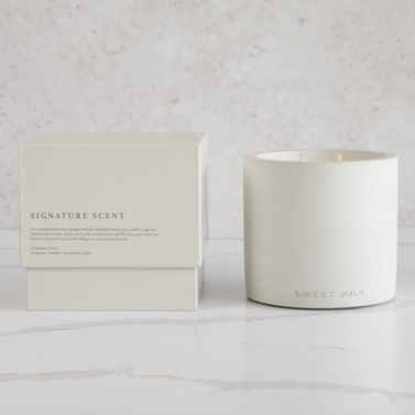 Sweet July Signature Scent Candle