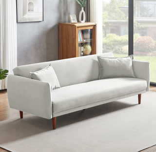 Ebern Designs Cancio 77'' Velvet Sofa Bed
