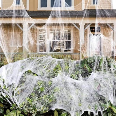 Halloween Spider Webs with 150 Fake Spiders