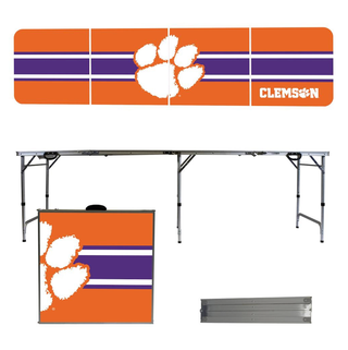 Fanatics Clemson Tigers 8' Portable Folding Tailgate Table