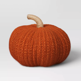 Threshold Knit Pumpkin with Jute Stem