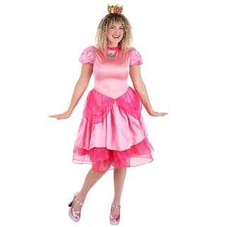 Disguise Women's Super Mario Deluxe Princess Peach Costume