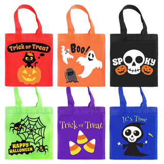 Joyin Trick or Treat Colorful Non-Woven Tote Bag (24-Pack)
