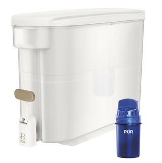 Beautiful by PUR 30 Cup Dispenser Water Filtration System in White Icing