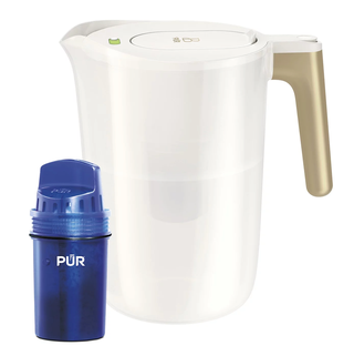 Beautiful by PUR 12-Cup Pitcher Water Filtration System in White Icing