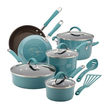 Rachael Ray Cucina Nonstick Cookware Pots and Pans 12-Piece Set