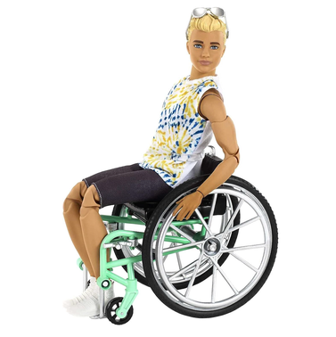 Barbie Ken Fashionistas Doll #167 with Wheelchair and Ramp